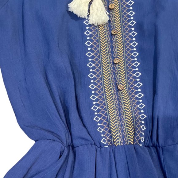 Spencer Jeremy Indigo Blue Romper Shorts, Size 4 - Picture 7 of 9